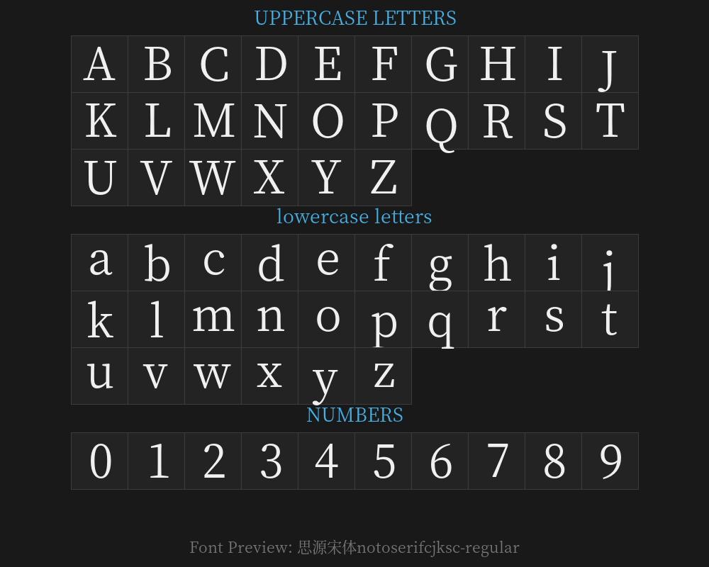 Notoserif CJKSC-RegularPreview