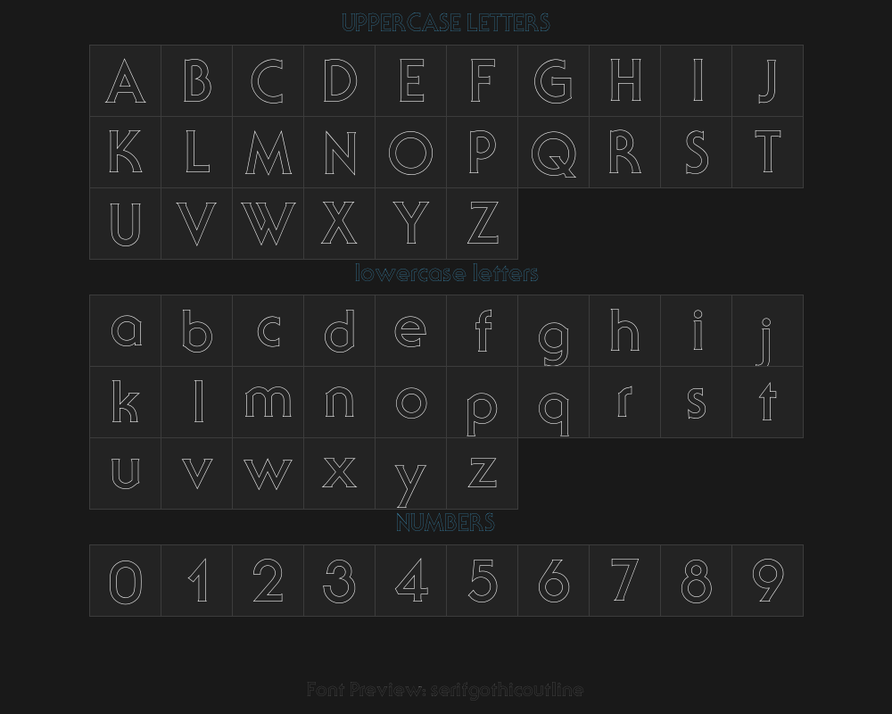 serifgothicoutlinePreview