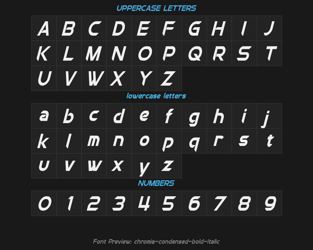 chromia-condensed-bold-italicPreview