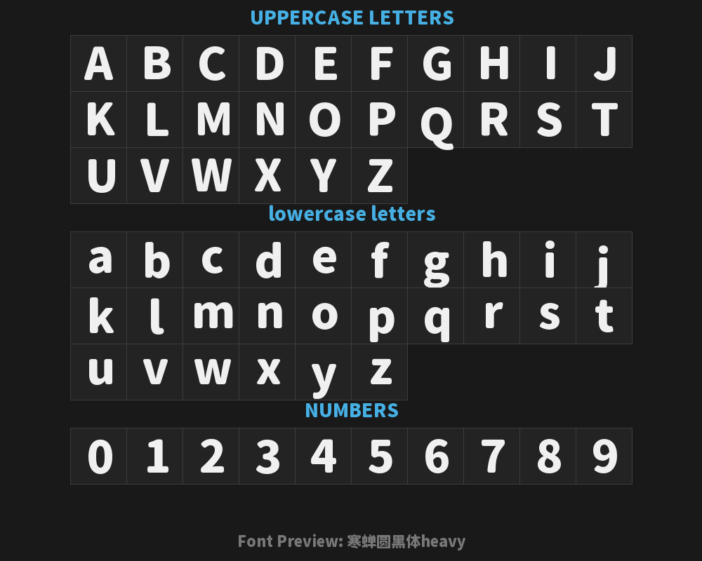 Cicada Round Black Typeface heavyPreview