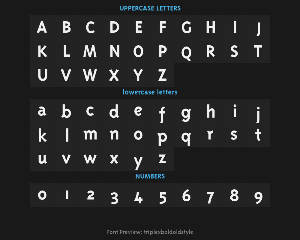 triplexboldoldstylePreview