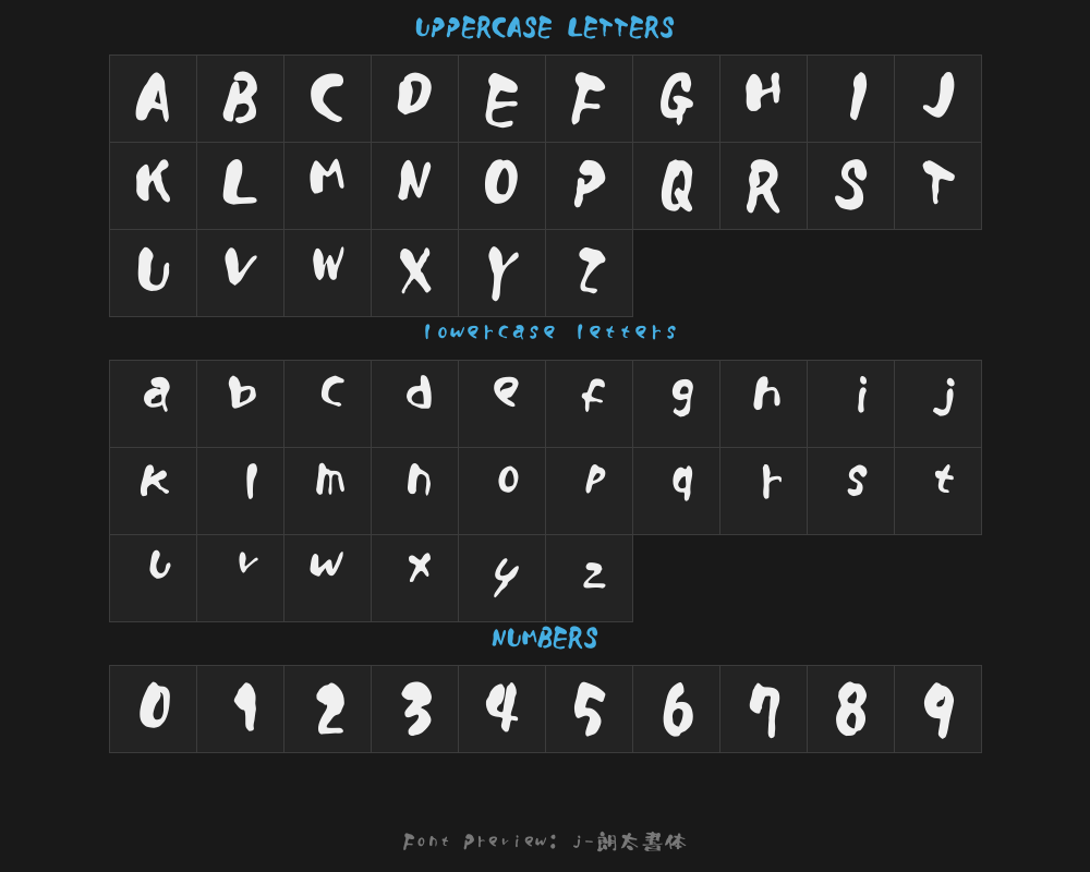 j029- Langtai typefacePreview image