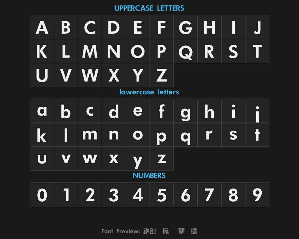 Chinese Longte Black typePreview image