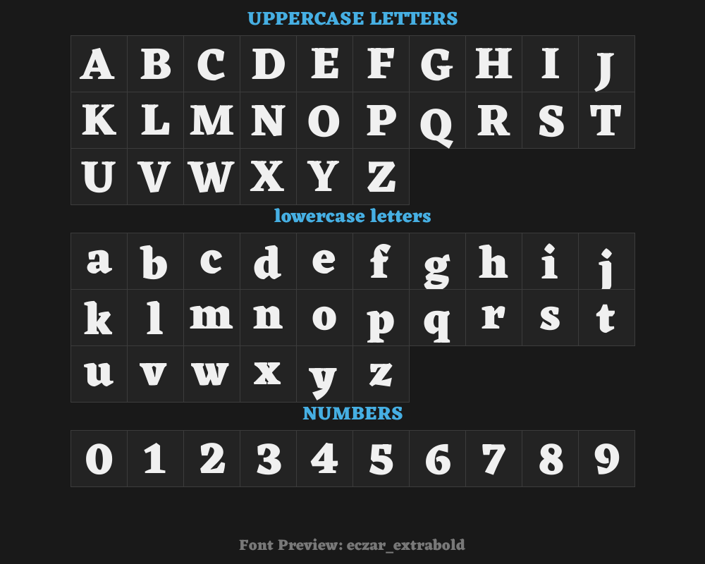 eczar_extraboldPreview