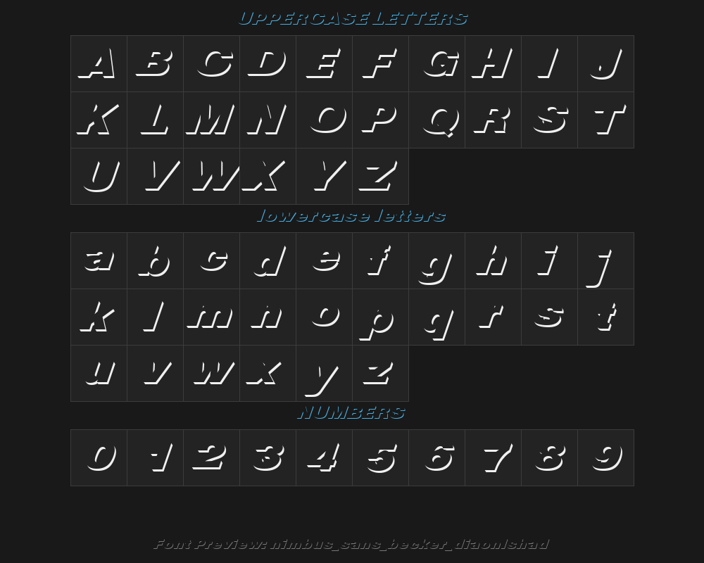 nimbus_sans_becker_diaonlshadPreview