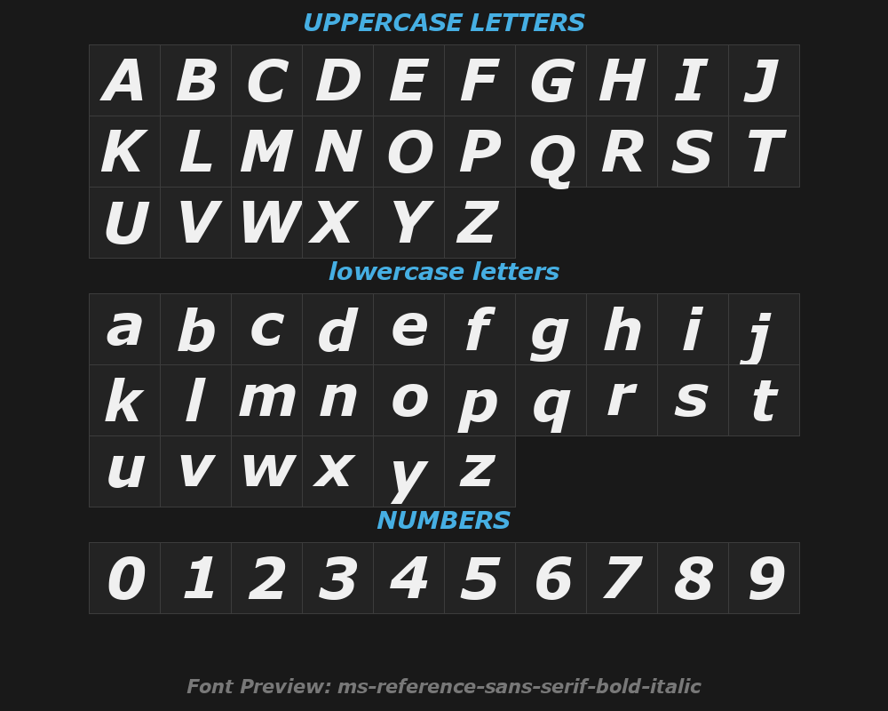 ms-reference-sans-serif-bold-italicPreview