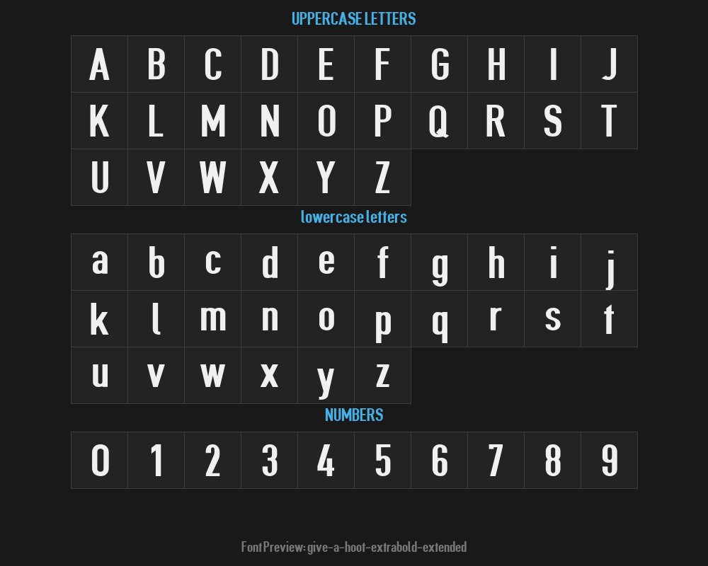 give-a-hoot-extrabold-extendedPreview