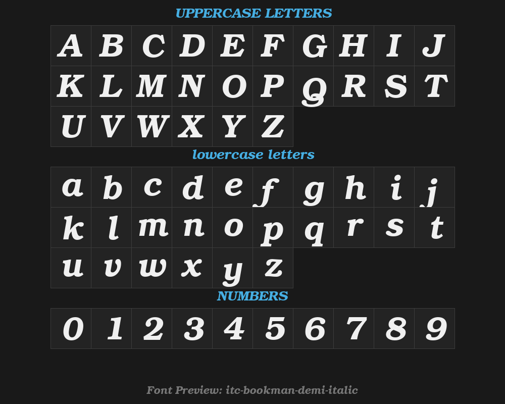 itc-bookman-demi-italicPreview