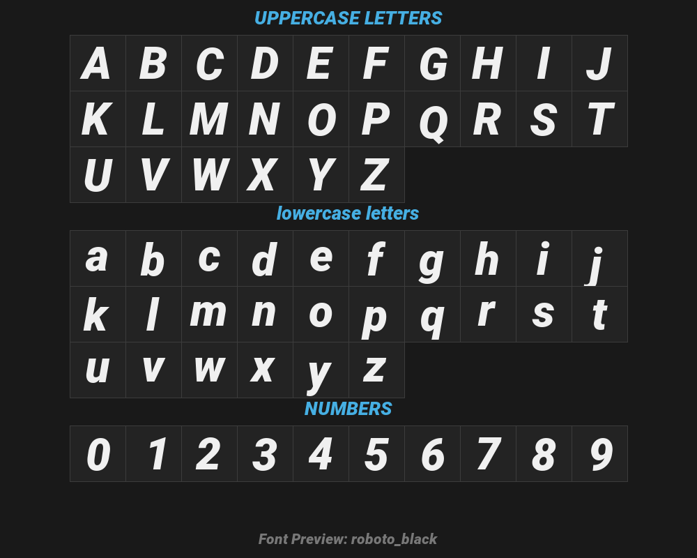 roboto_blackPreview