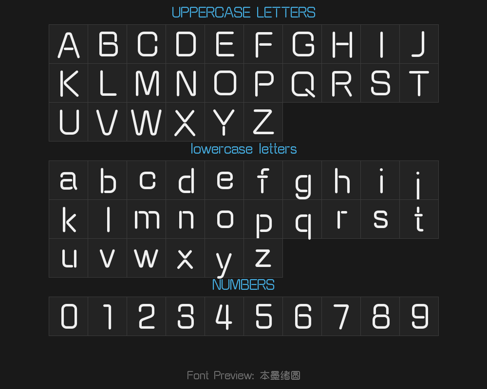 "Ben Mo Xu Yuan.ttfPreview