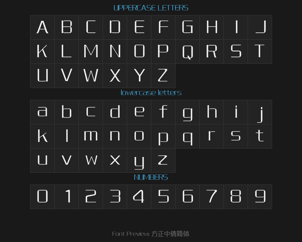 Fangzheng Zhongqian Simplified ChinesePreview