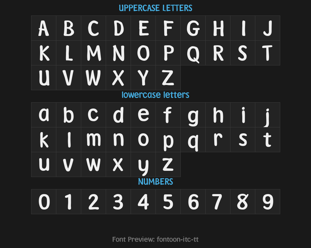 fontoon-itc-ttPreview
