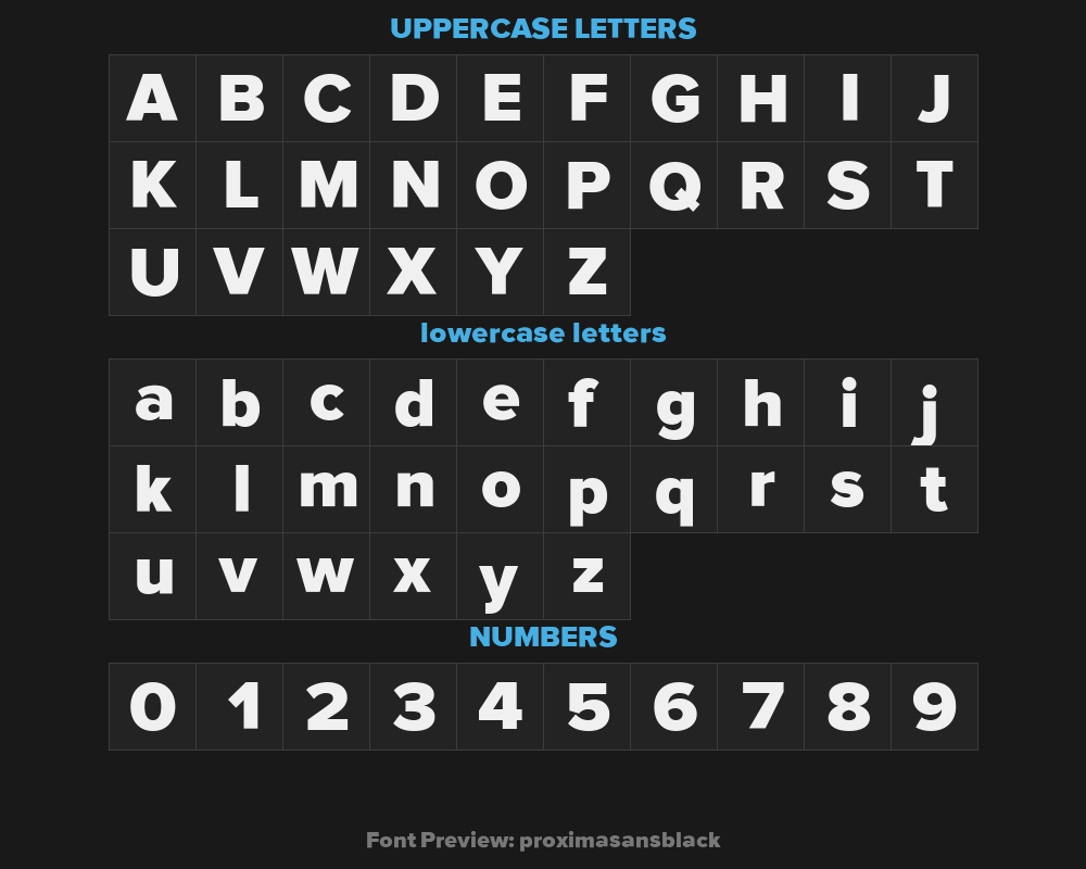 proximasansblackPreview