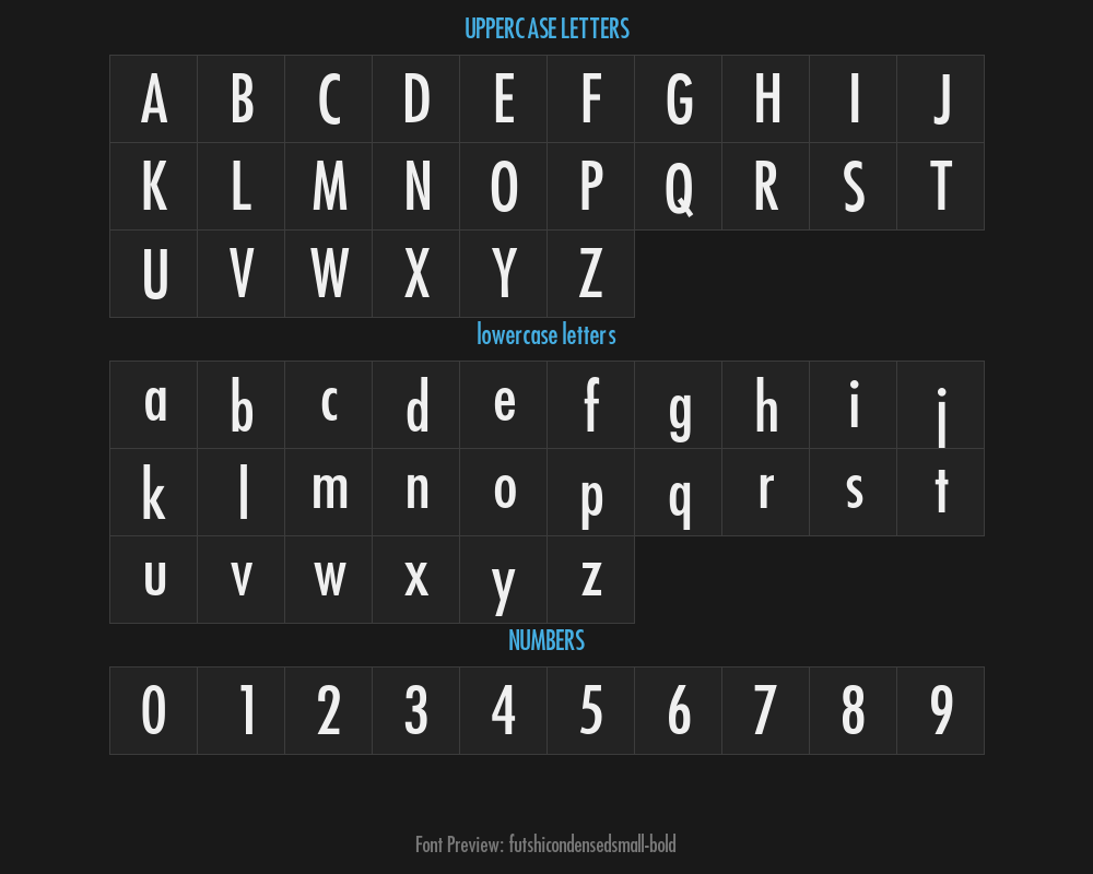 futshicondensedsmall-boldPreview