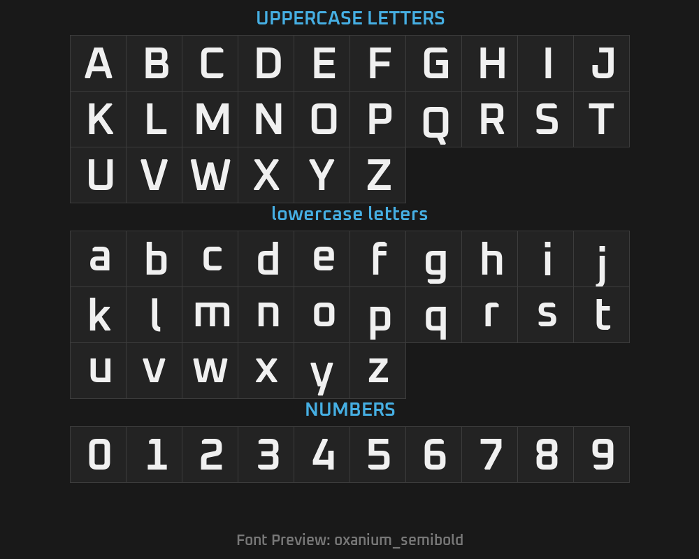 oxanium_semiboldPreview