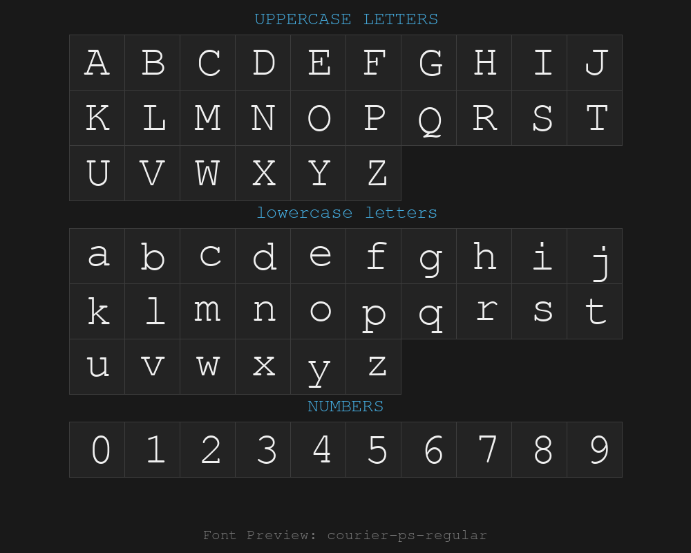 courier-ps-regularPreview