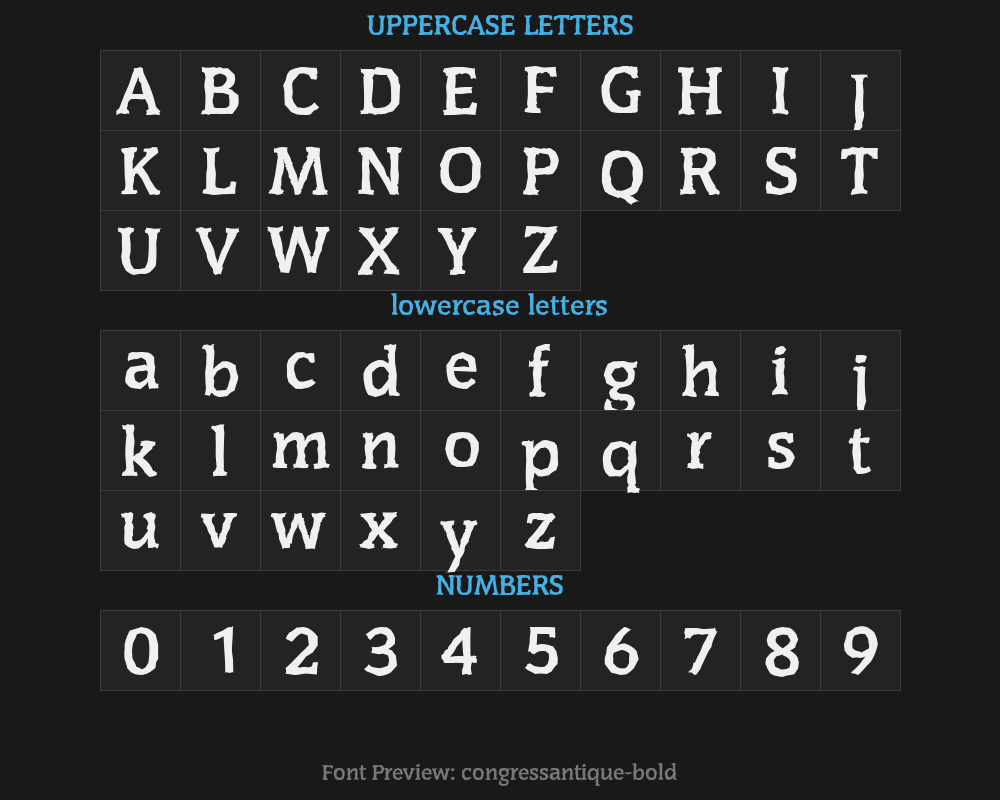 congressantique-boldPreview