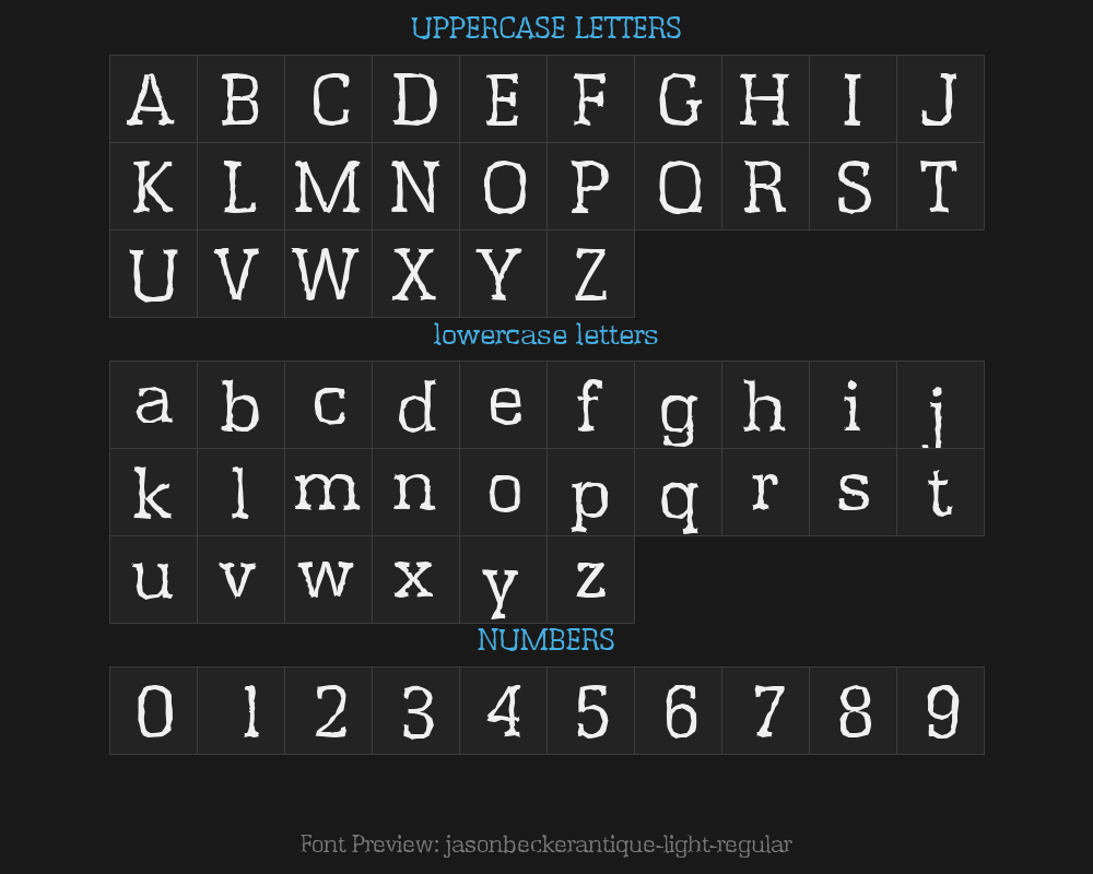 jasonbeckerantique-light-regularPreview