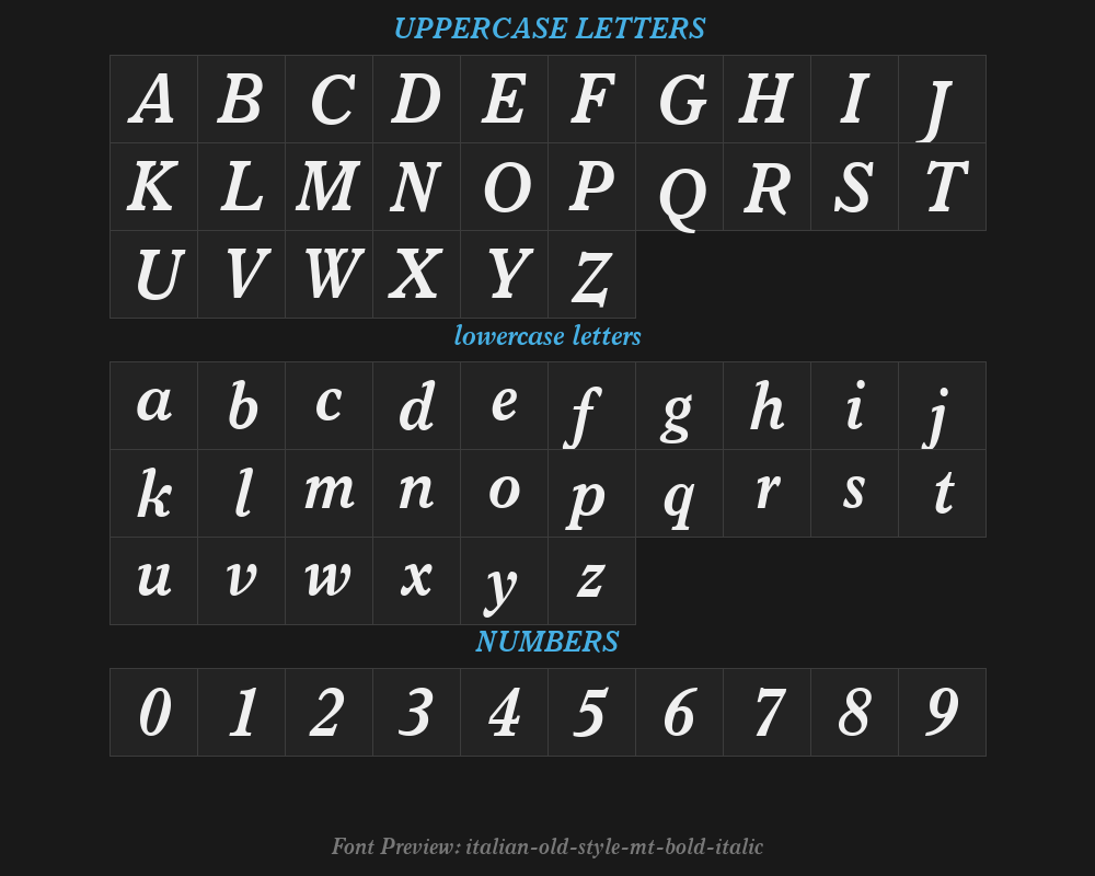 italian-old-style-mt-bold-italicPreview