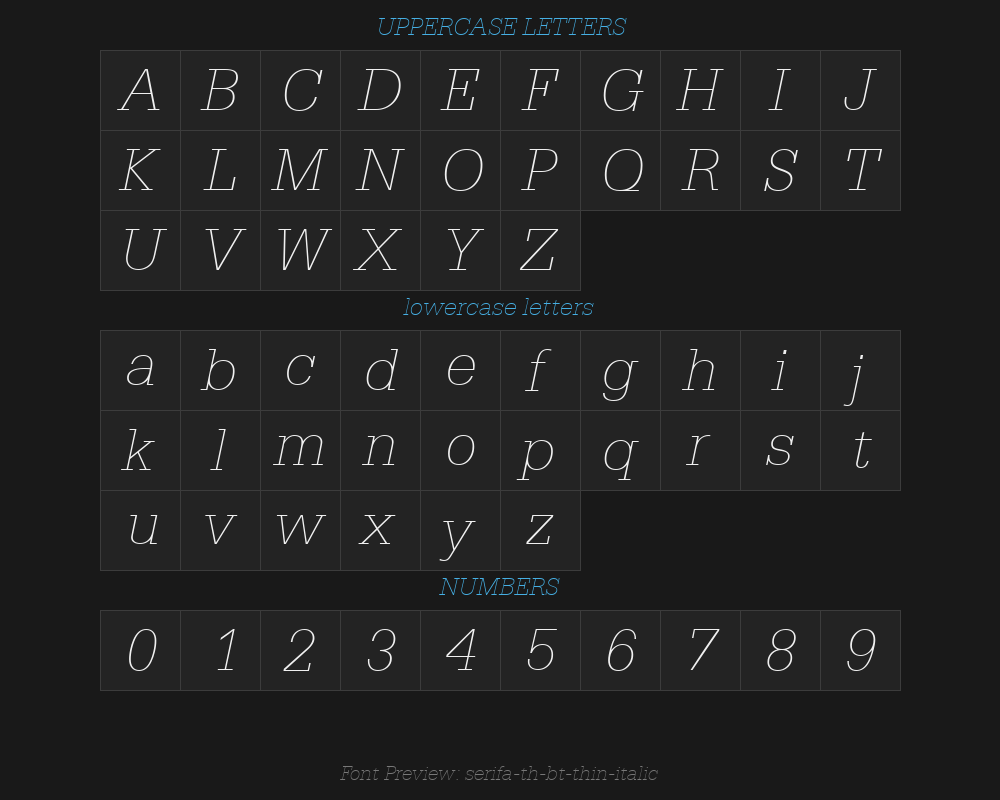 serifa-th-bt-thin-italicPreview