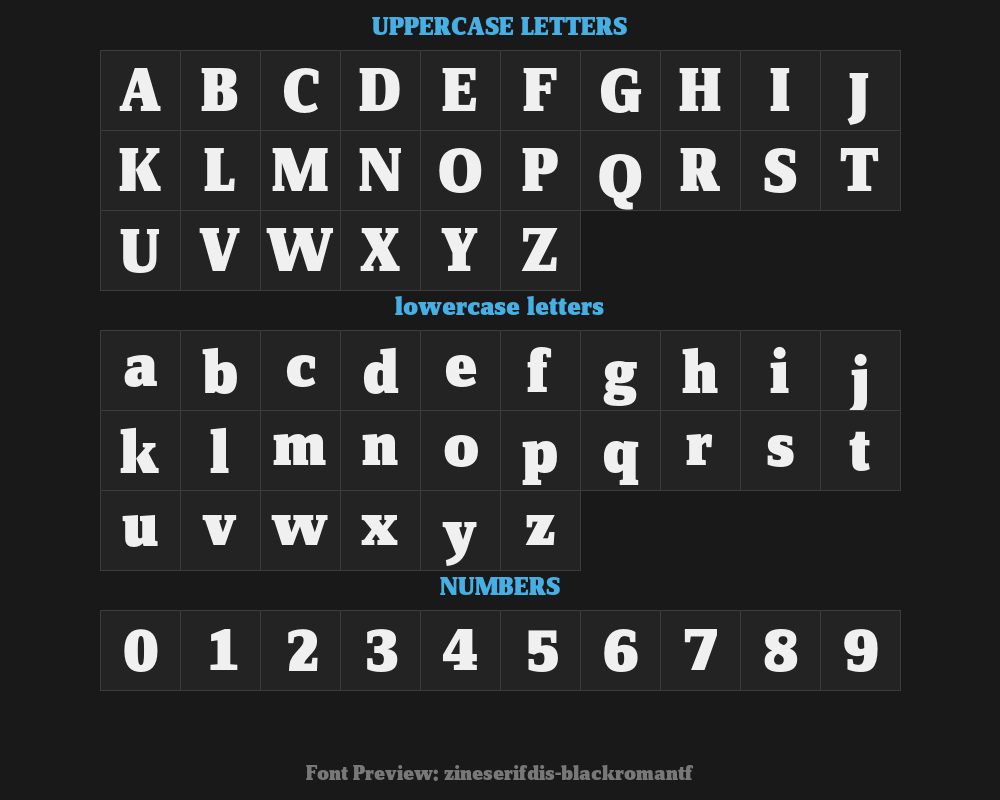 zineserifdis-blackromantfPreview