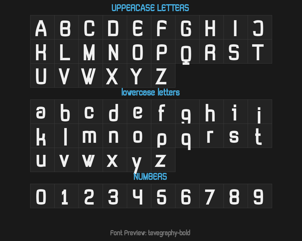 tevegraphy-boldPreview