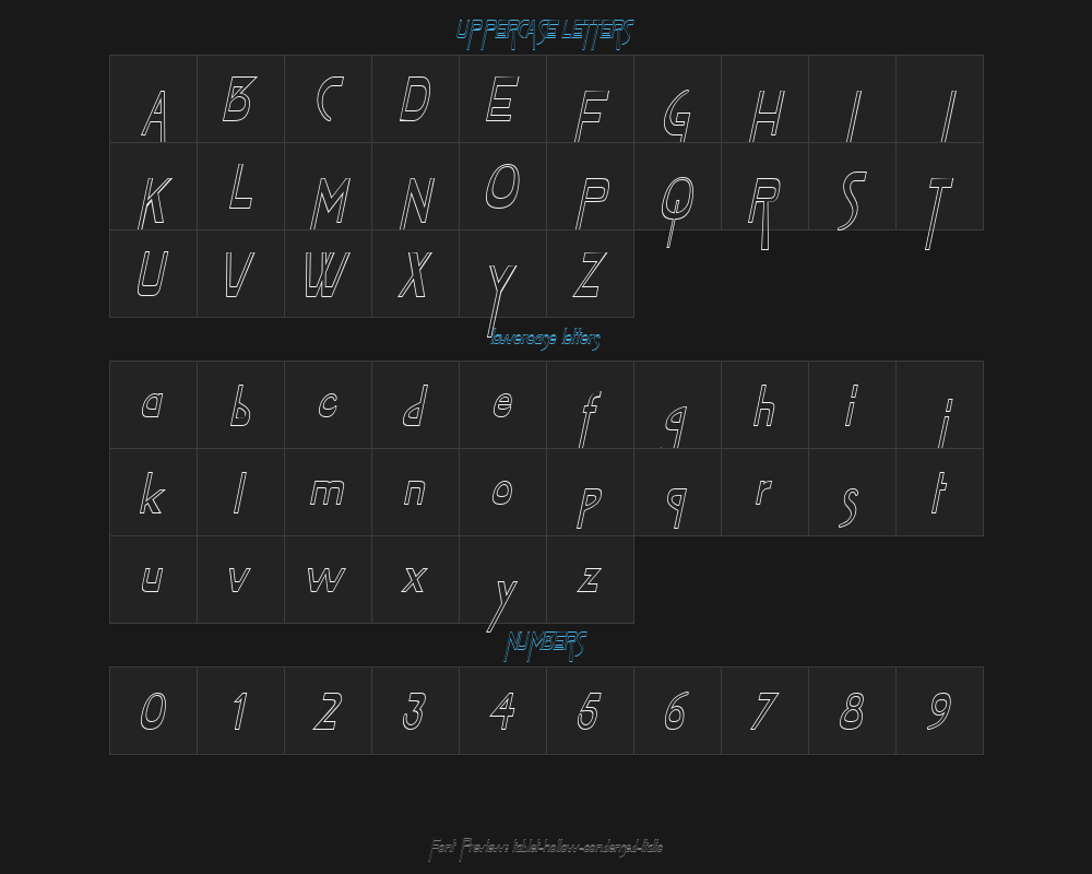 tablet-hollow-condensed-italicプレビュー