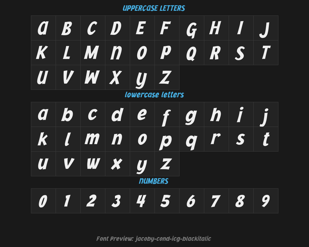 jacoby-cond-icg-blackitalicPreview
