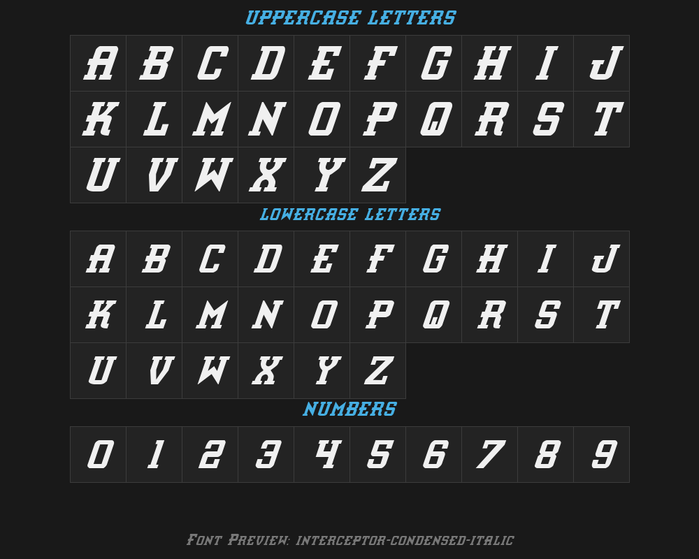 interceptor-condensed-italicPreview