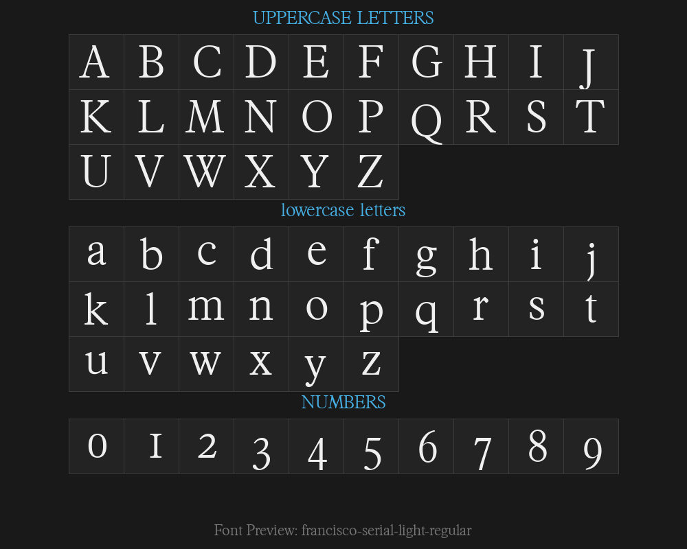 francisco-serial-light-regularPreview