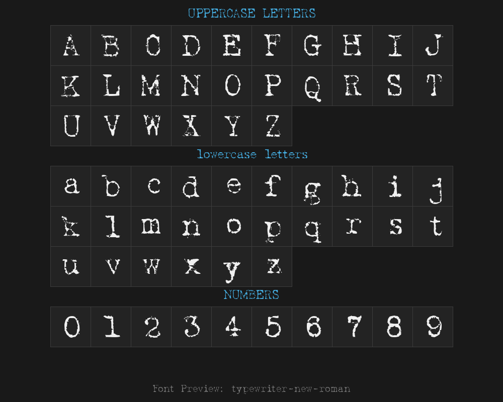 typewriter-new-romanPreview image