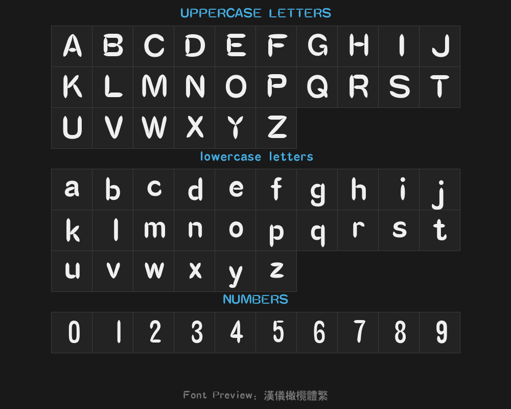 Hanyi Olive typePreview