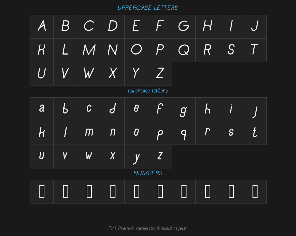 recinosscript-italic-regularPreview