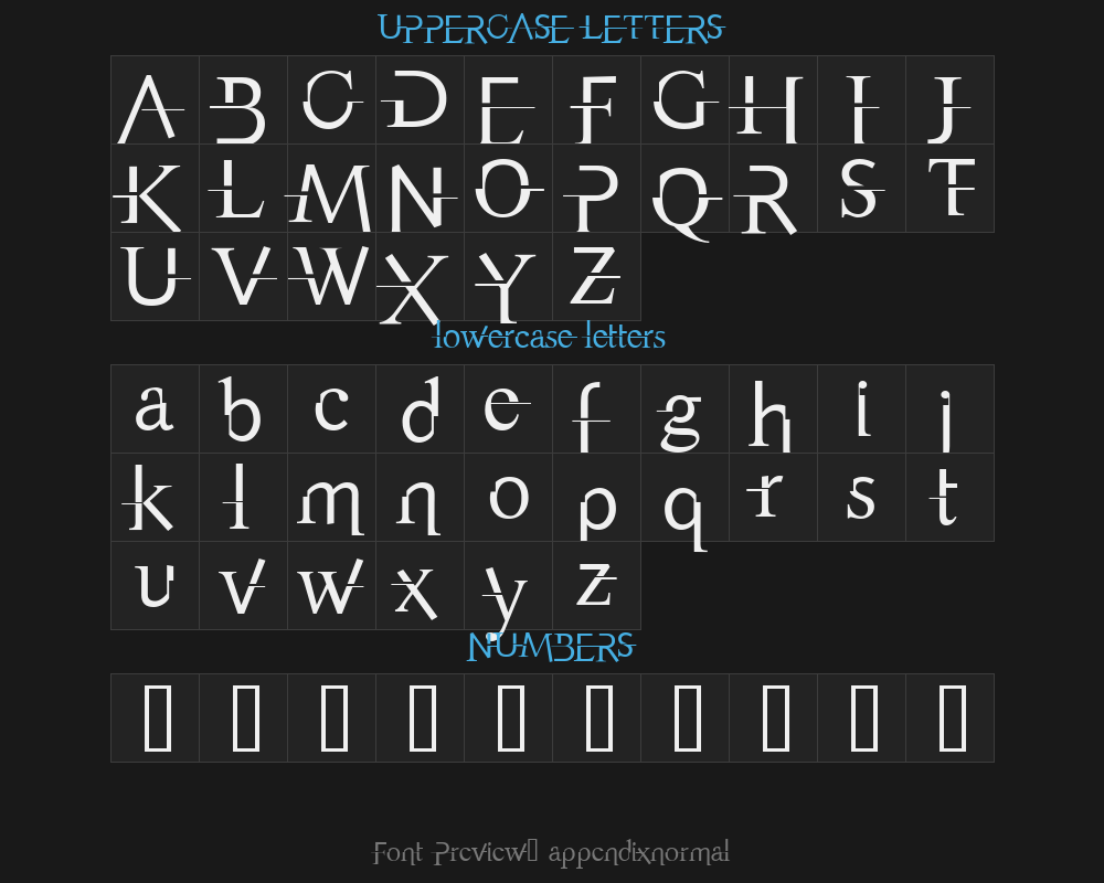 appendixnormalPreview
