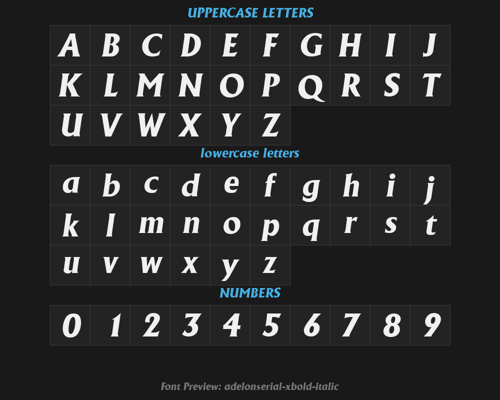 adelonserial-xbold-italicPreview