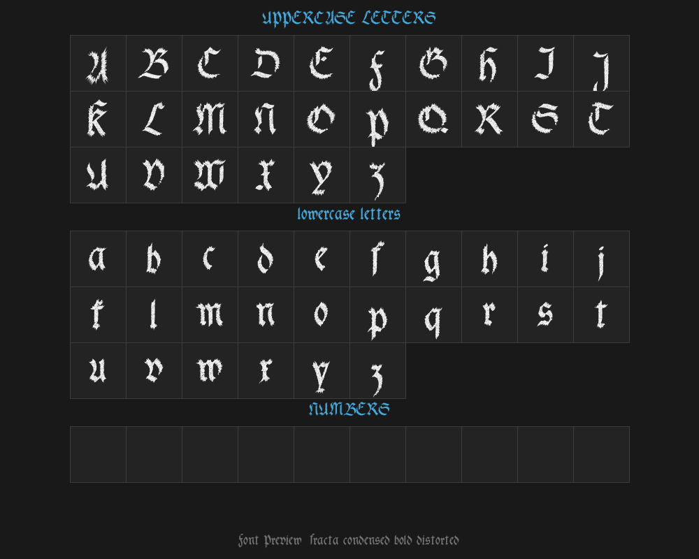 fracta-condensed-bold-distortedPreview image