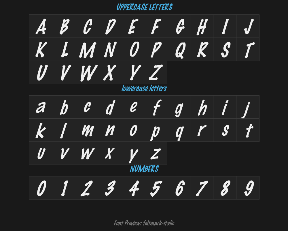 feltmark italicPreview