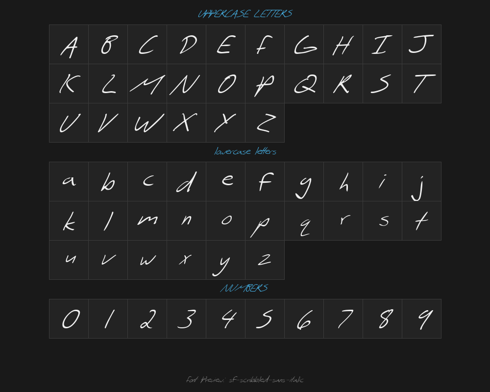 sf-scribbled-sans-italicPreview