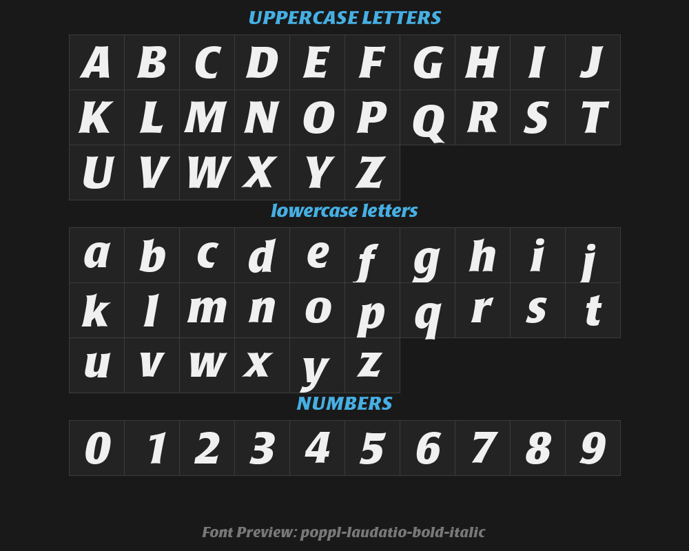 poppl-laudatio-bold-italicPreview