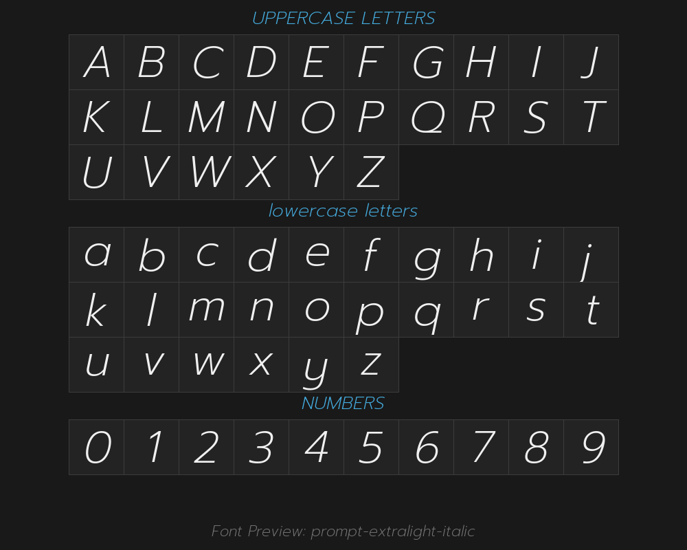 prompt-extralight-italicPreview