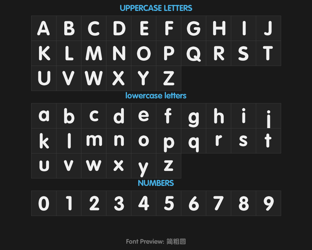 Lion tail, pointed legs, Black typeface -BoldPreview