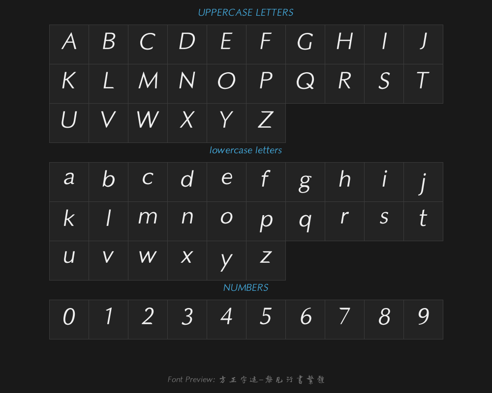 Square Handwriting - Li Fan's Running Script in Traditional typePreview