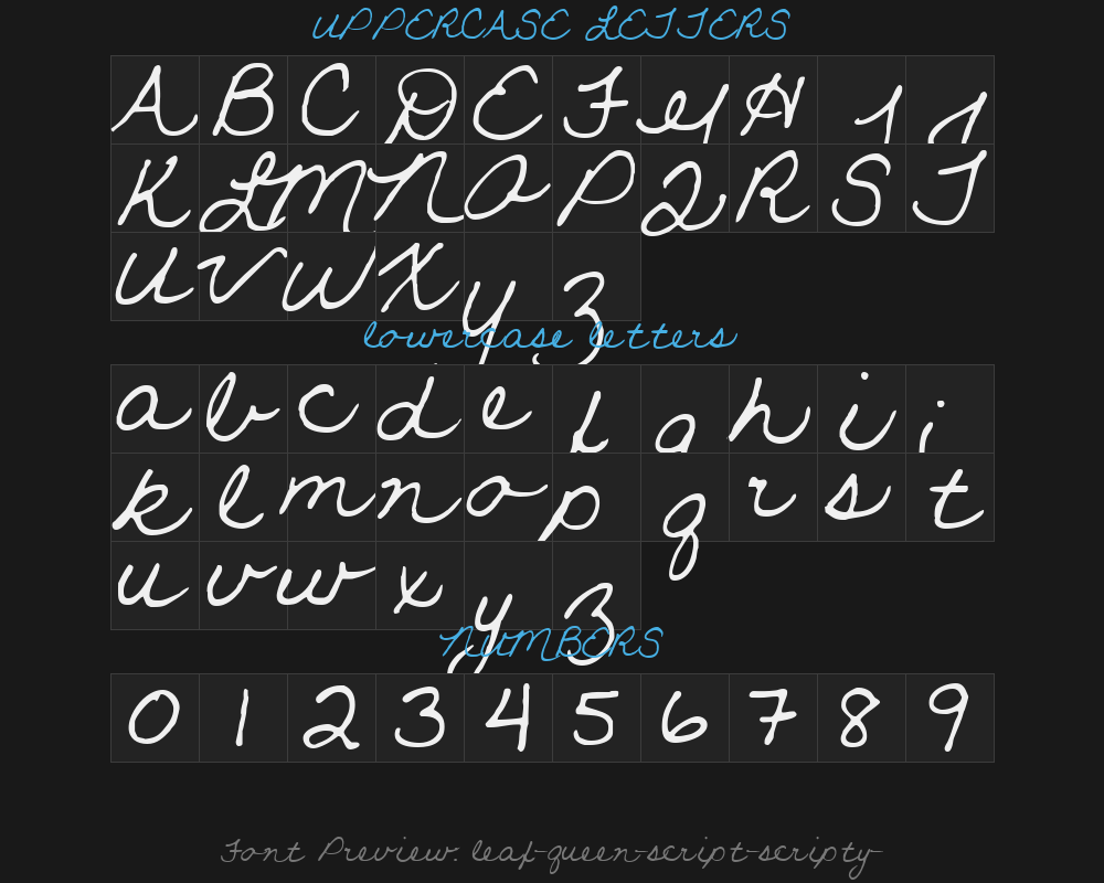 leaf-queen-script-scripty-2Preview image