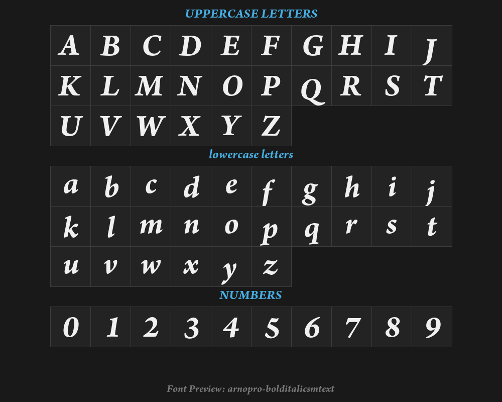 arnopro-bolditalicsmtextPreview