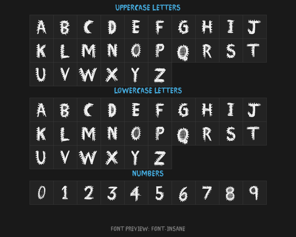font-insanePreview