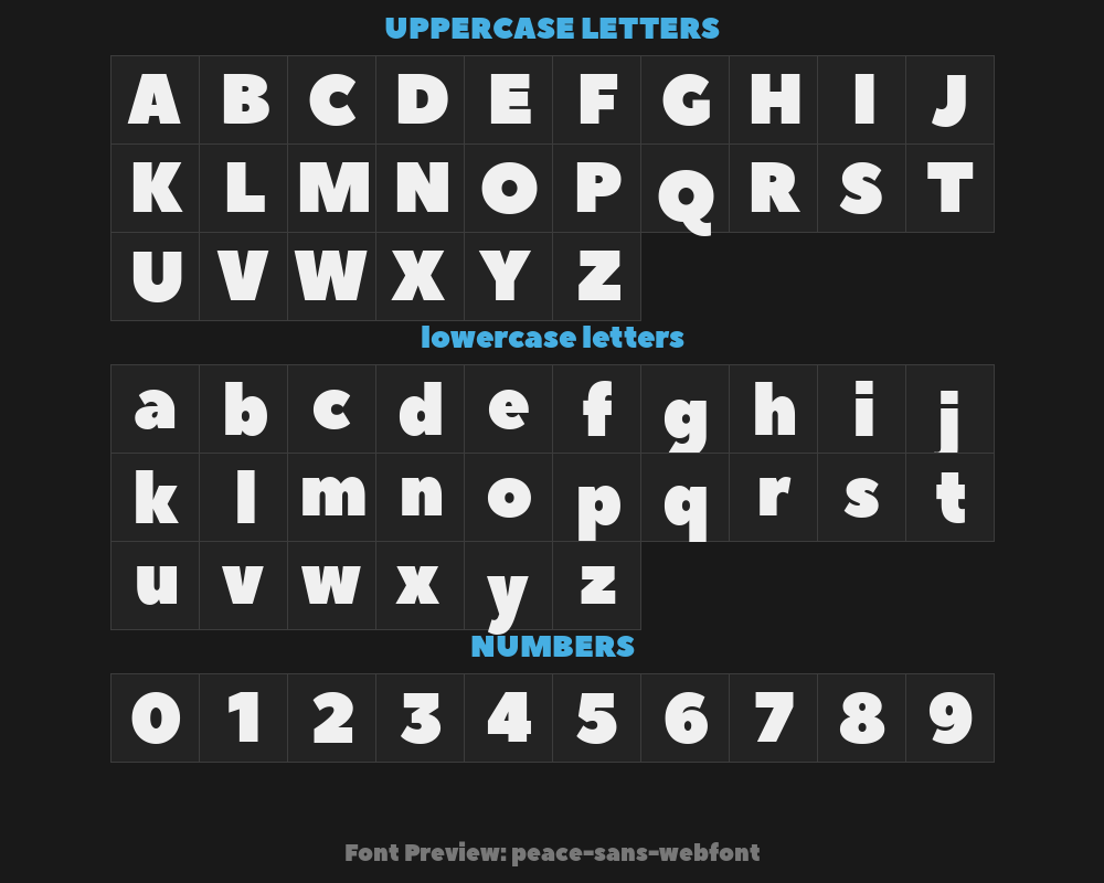 peace-sans-webfontPreview