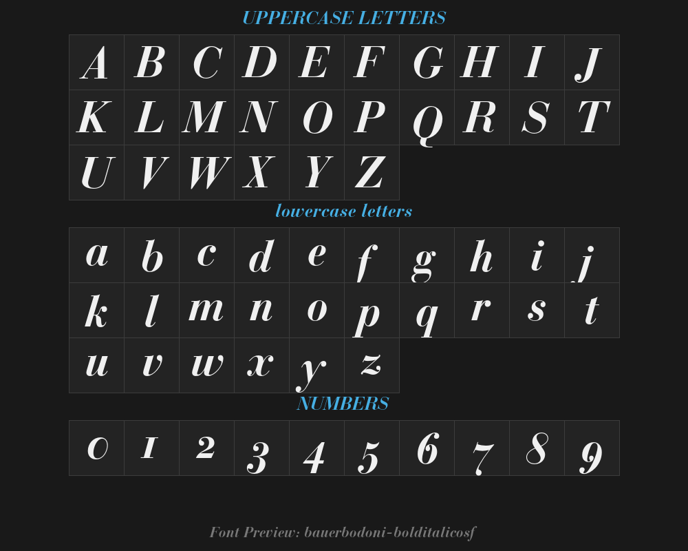 bauerbodoni-bolditalicosfPreview