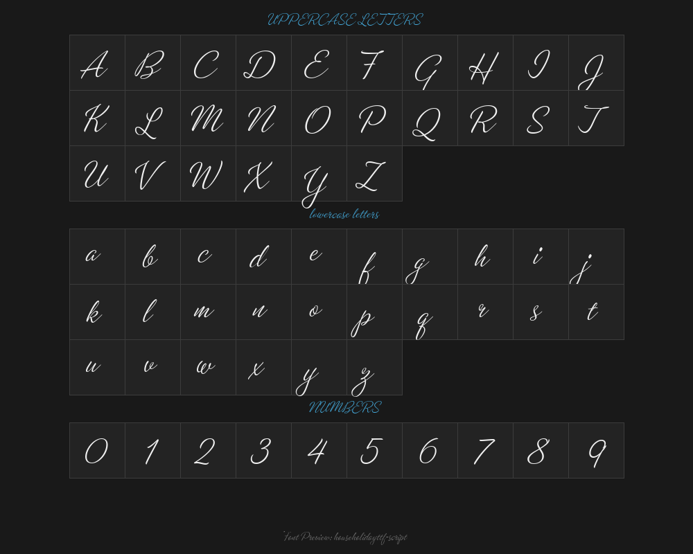 householidayttf-scriptPreview