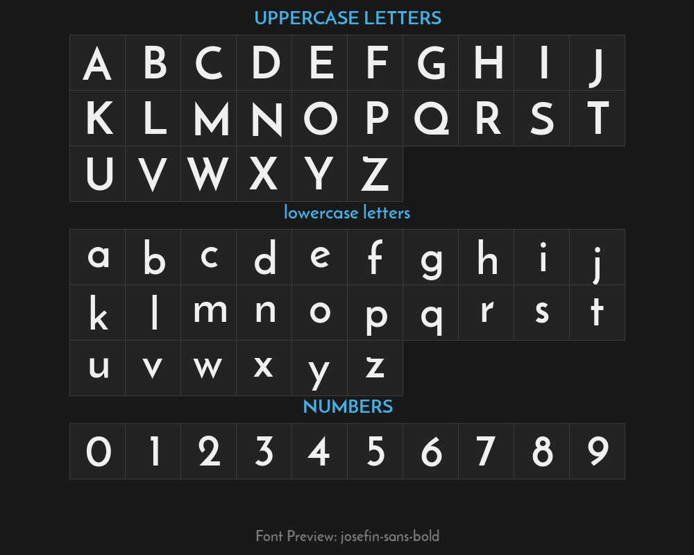 josefin-sans-boldPreview