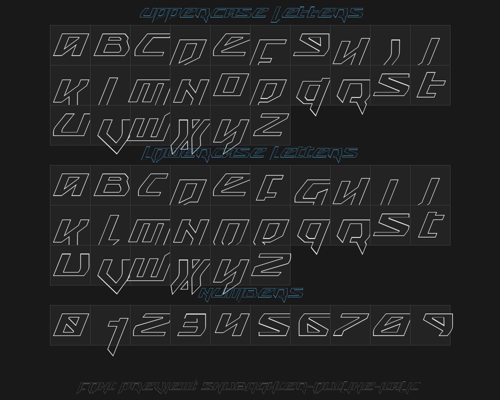 snubfighter-outline-italicPreview